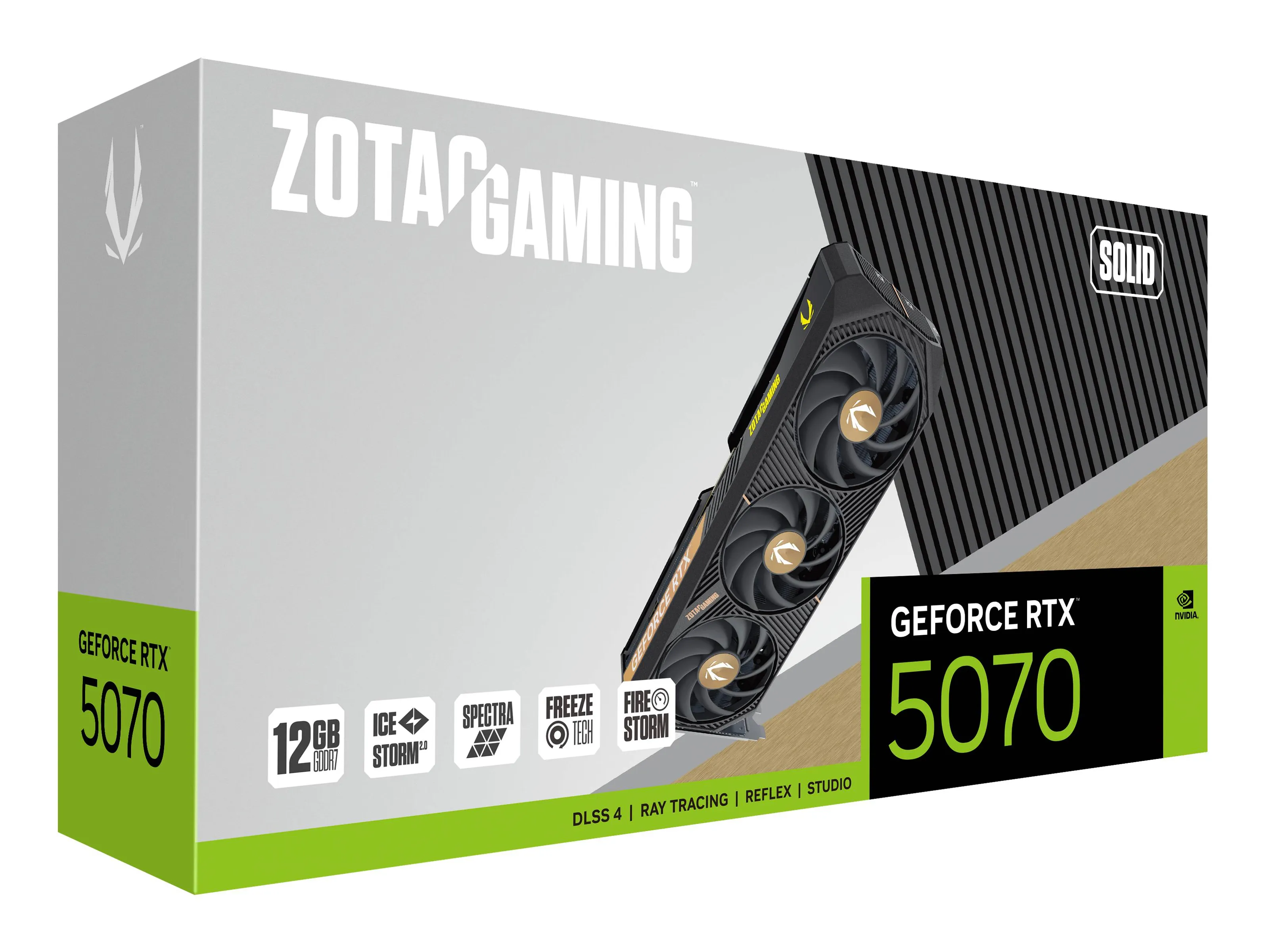 Zotac RTX 5070 Solid 12GB GDDR7 HDMI 3xDP + NVIDIA Bundle: Arc Raiders Zotac RTX 5070 Solid 12GB GDDR7 HDMI 3xDP + NVIDIA Bundle: Arc Raiders
