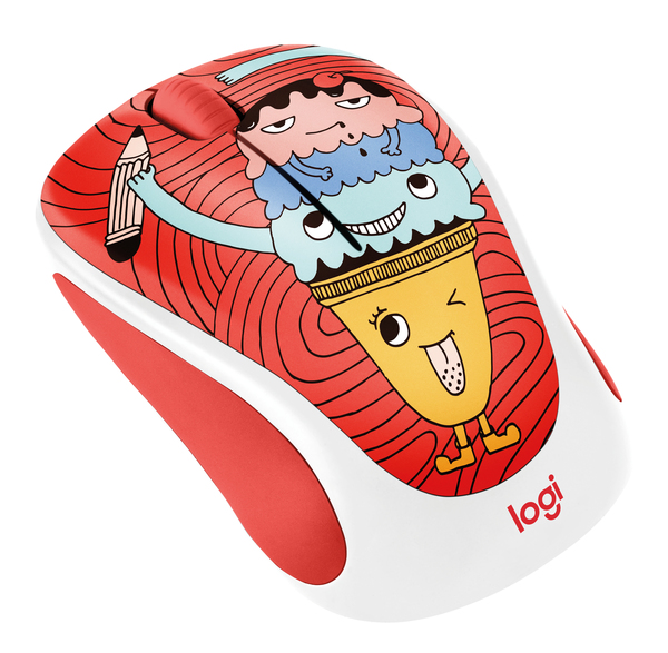 Logitech M238 Doodle Collection - wireless mouse, Triple Scoop