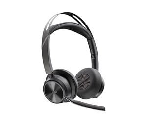 HP Poly Voyager Focus 2 -langaton kuulokemikrofoni + USB-C/USB-A -sovitin