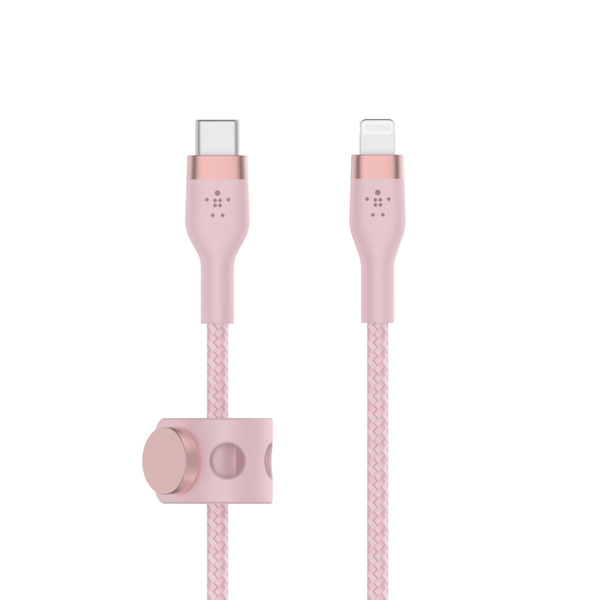 Belkin BOOST CHARGE USB-C to LTG_Braided Silicon, 3m, Pink