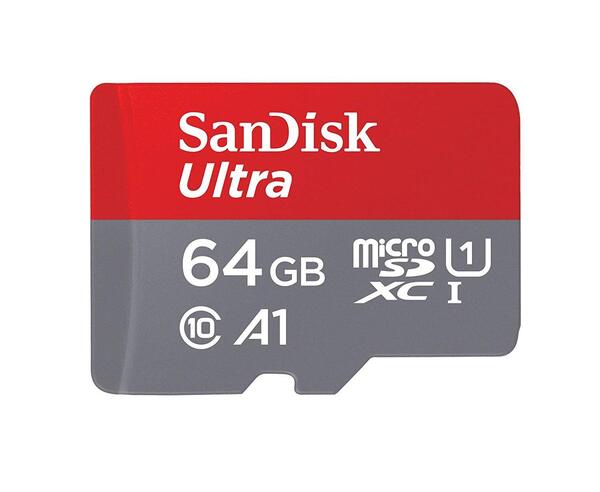 SanDisk Ultra PLUS 64GB MicroSDXC UHS-I U1 Class 10 V10 A1 card
