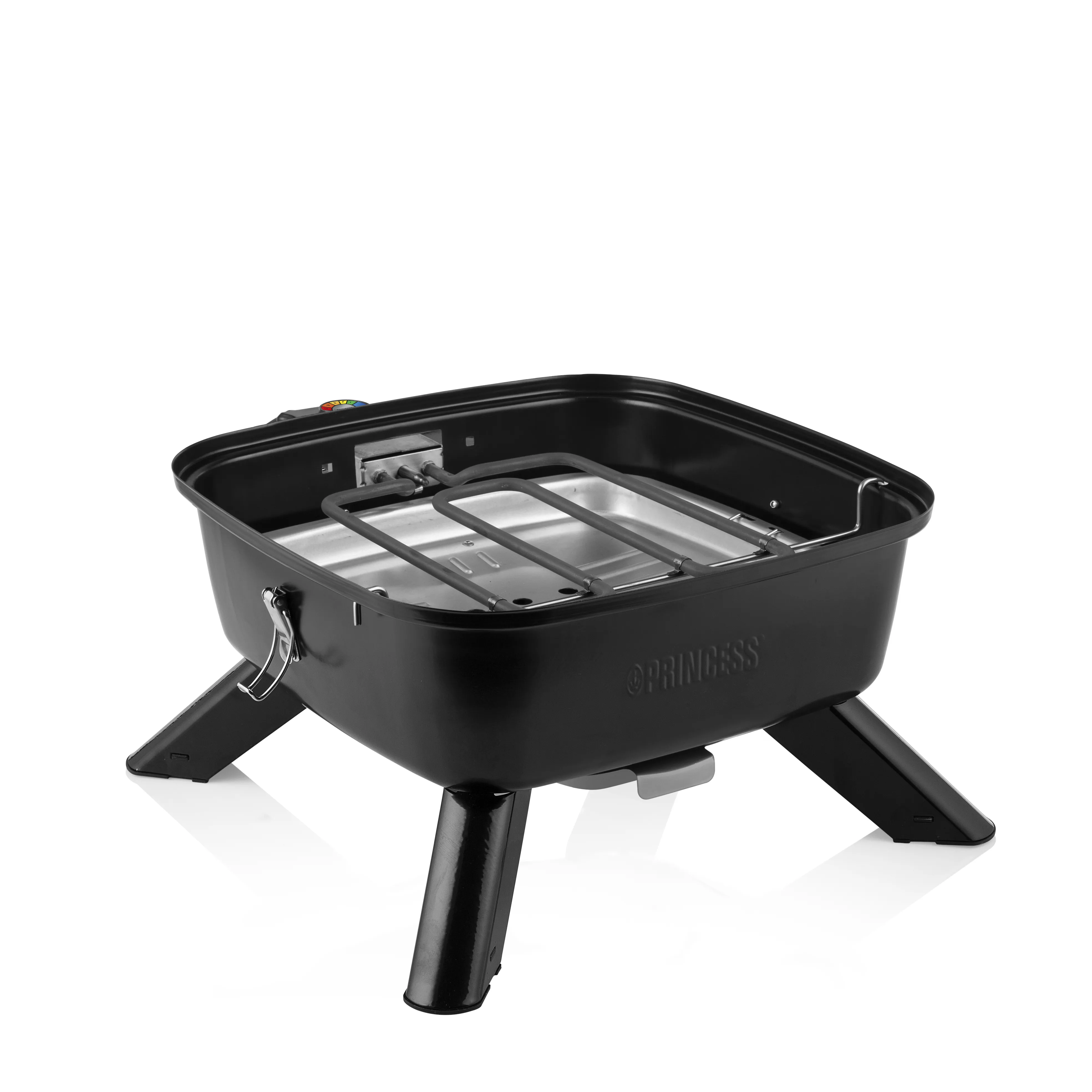 Bärbar hybridgrill 2-i-1 elektrisk eller kol