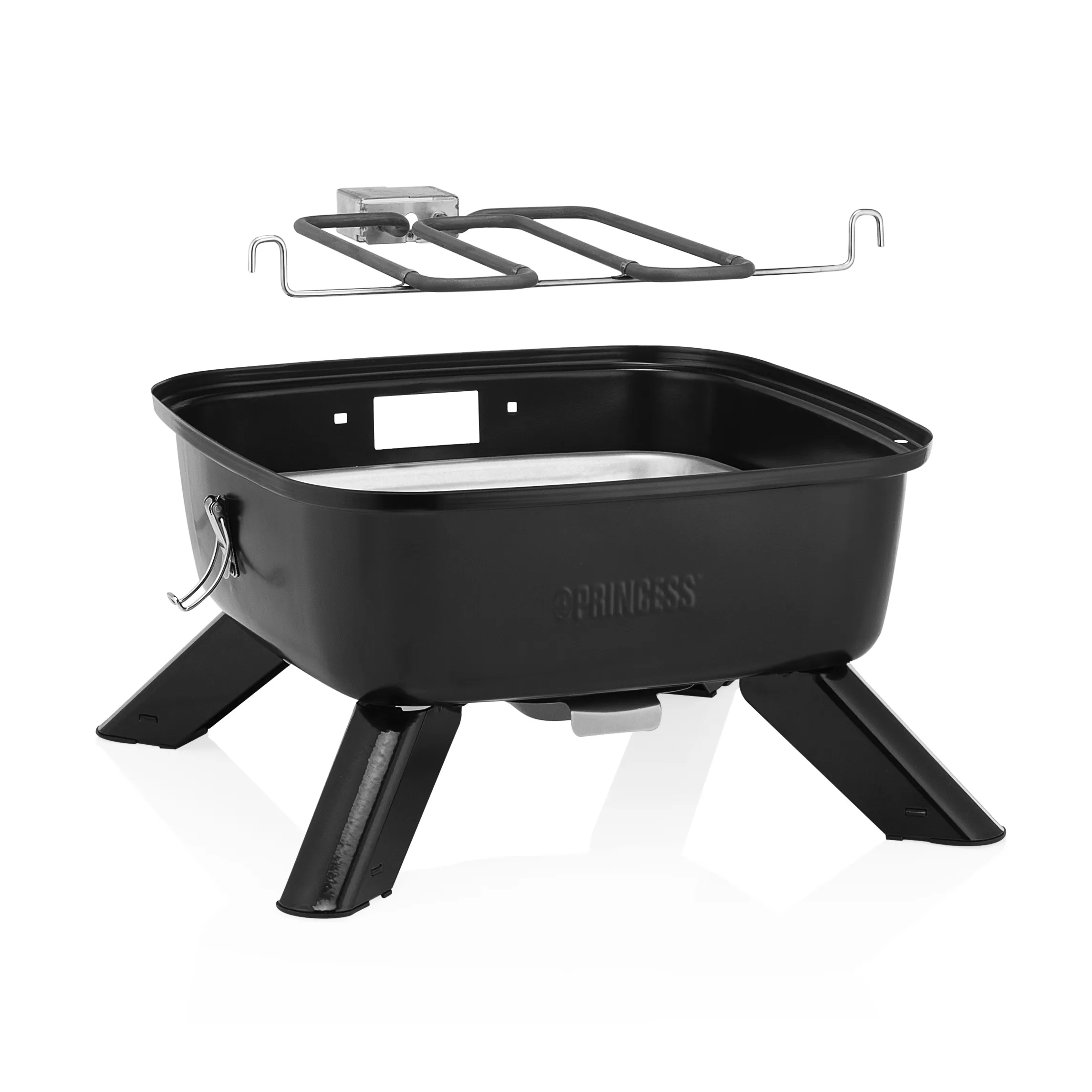 B&auml;rbar hybridgrill 2-i-1 elektrisk eller kol
