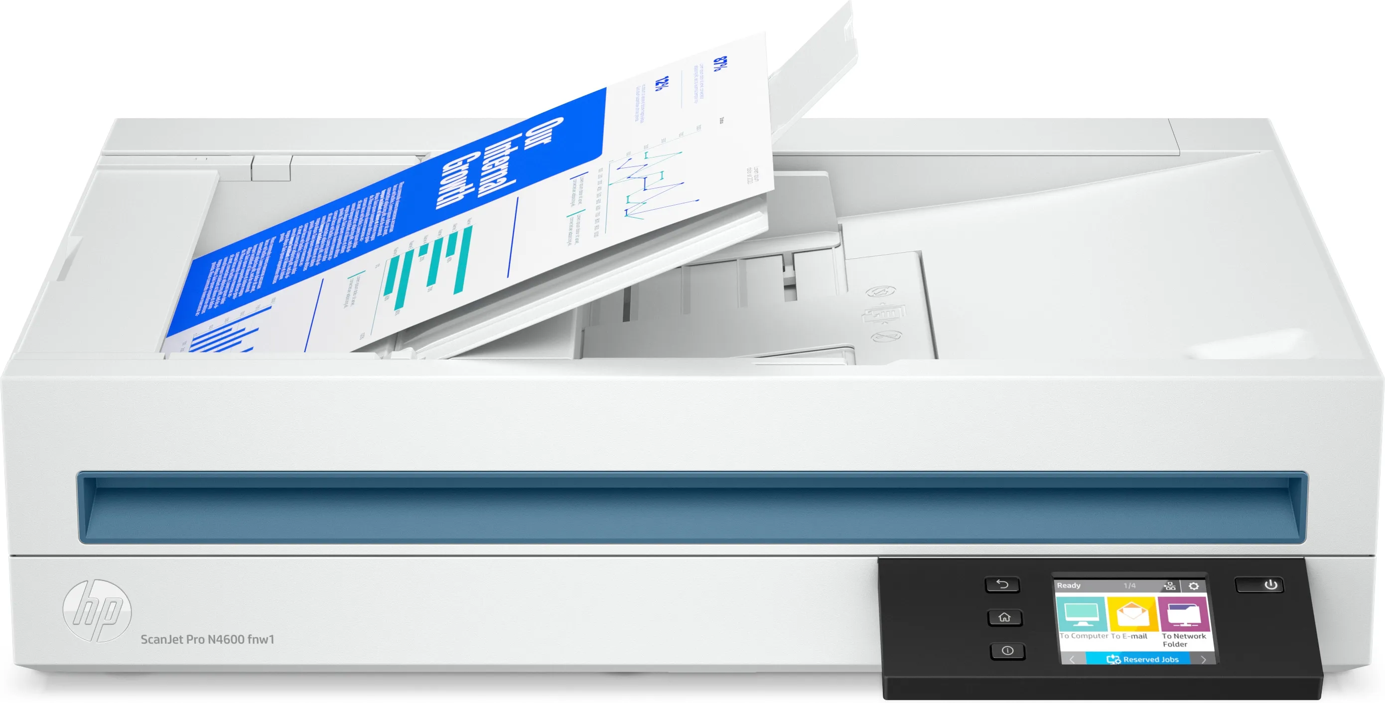 HP ScanJet Pro N4600 fnw1 Scanner HP SJ Pro N4600 fnw1 Scanner:Eu Mltlang