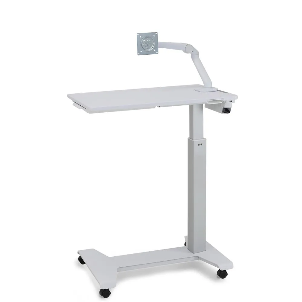ERGOTRON CART PATIENT ENGAGEMENT TABLE POLAR WHITE