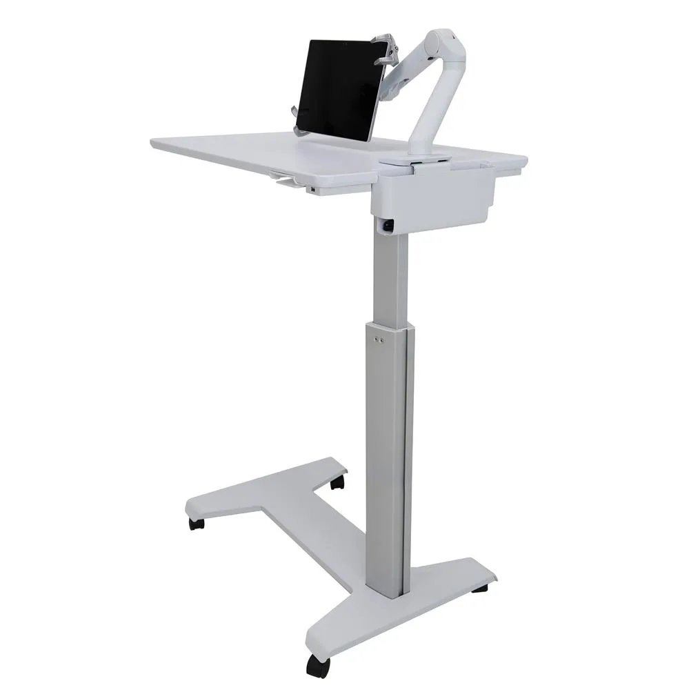 ERGOTRON CART PATIENT ENGAGEMENT TABLE POLAR WHITE