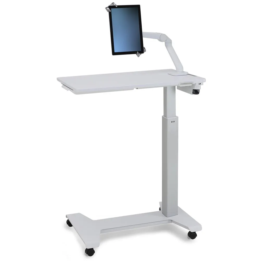 ERGOTRON CART PATIENT ENGAGEMENT TABLE POLAR WHITE