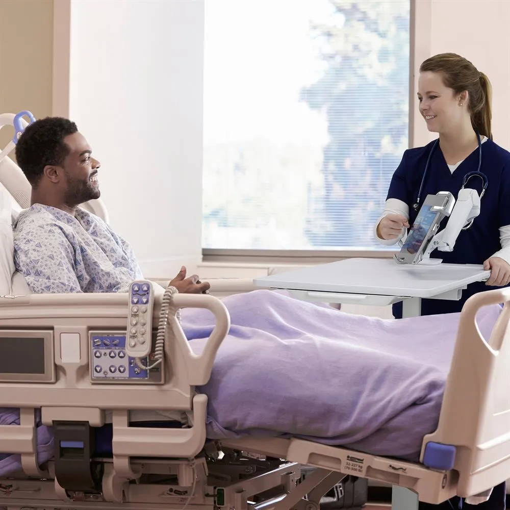 ERGOTRON CART PATIENT ENGAGEMENT TABLE POLAR WHITE