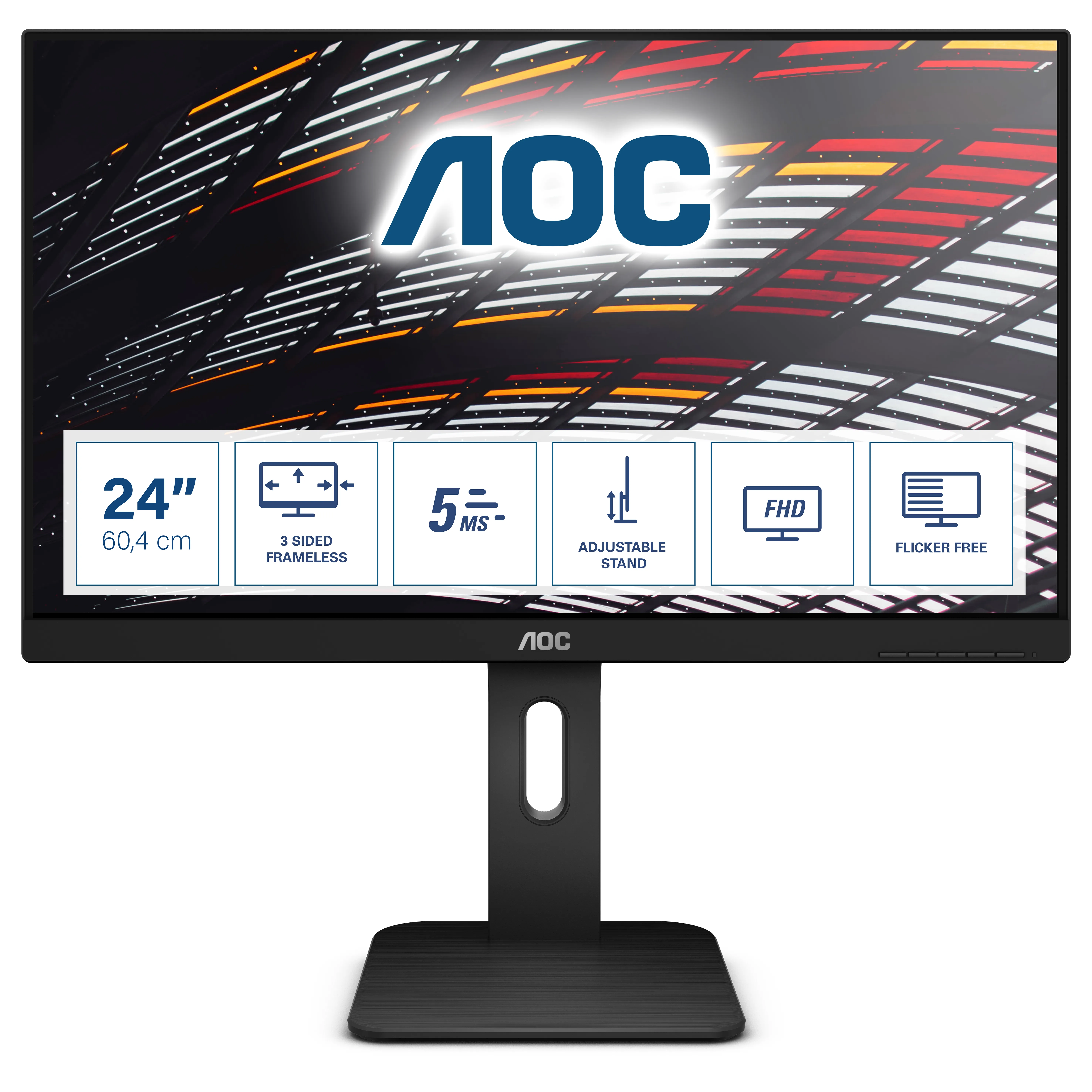 AOC 23.8" 24P1, Full HD, IPS - monitor