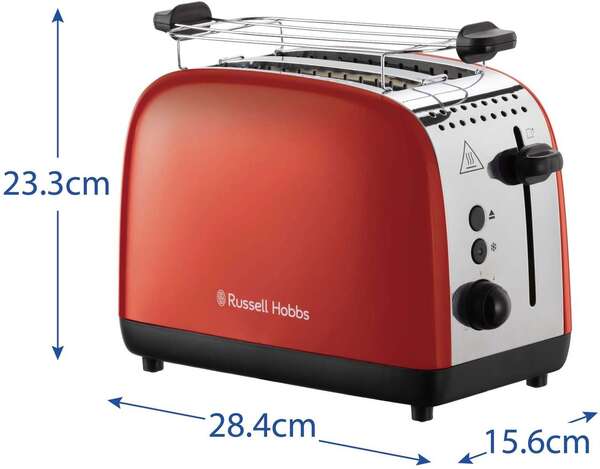 Russell Hobbs Colours Plus Red - br&ouml;drost, r&ouml;d