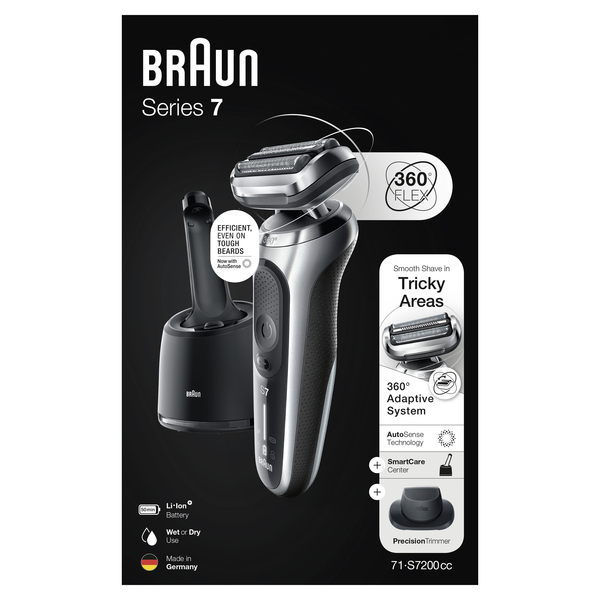 Braun Series 7 -parranajokone, Musta