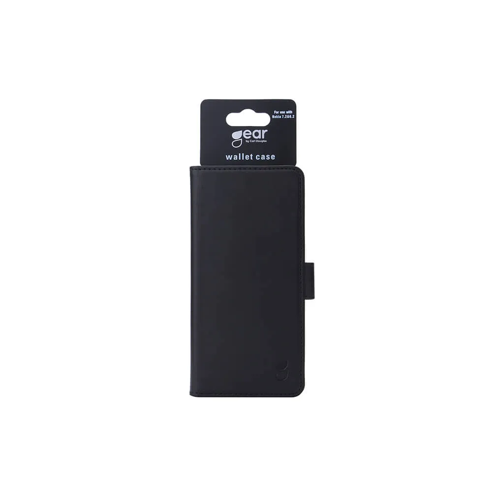 GEAR Wallet, Nokia 6.2/7.2 -lompakkokotelo, Musta