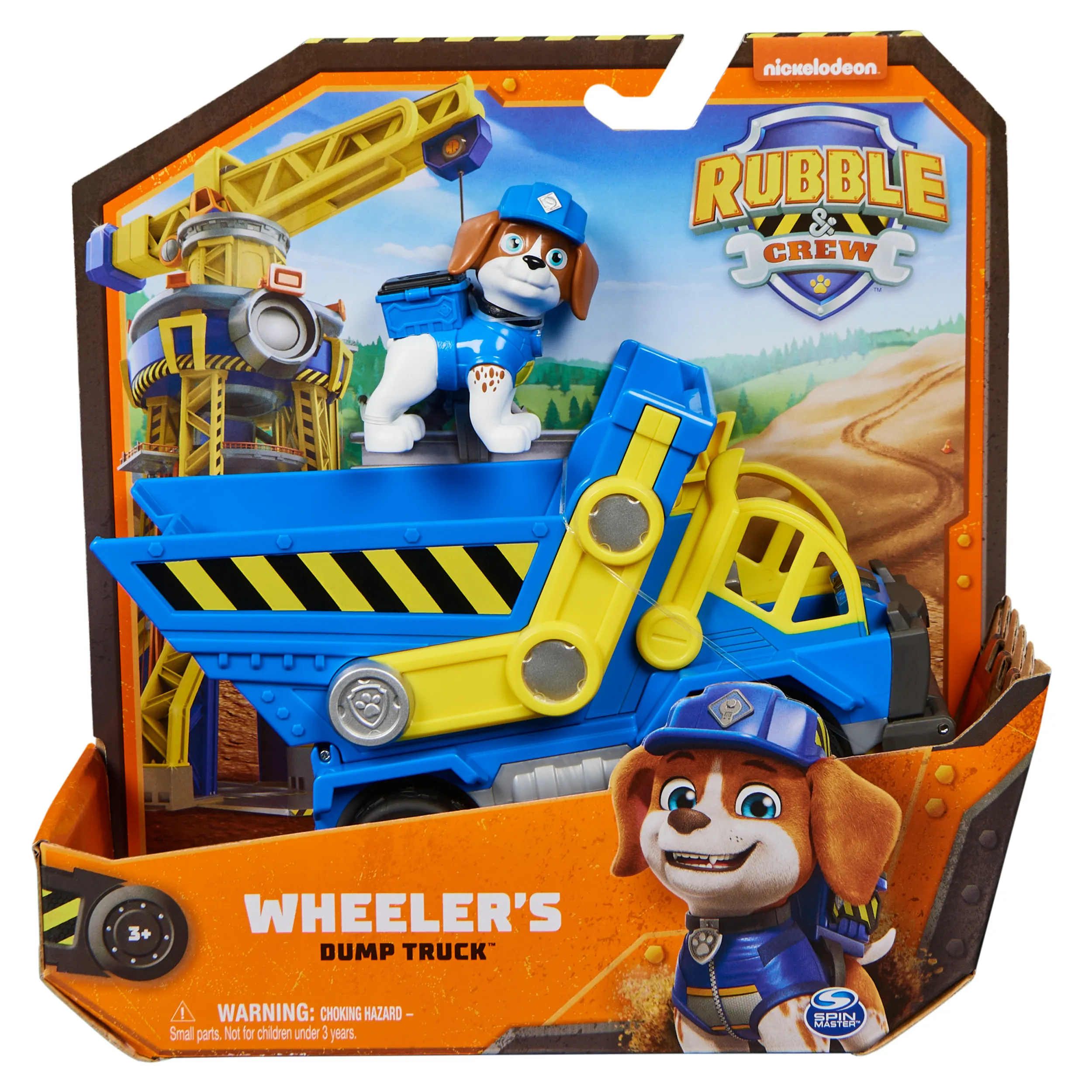 Spin Master Rubble & Crew - Dump Truck Construction Vehicle with Wheeler Figure, Toy Vehicle