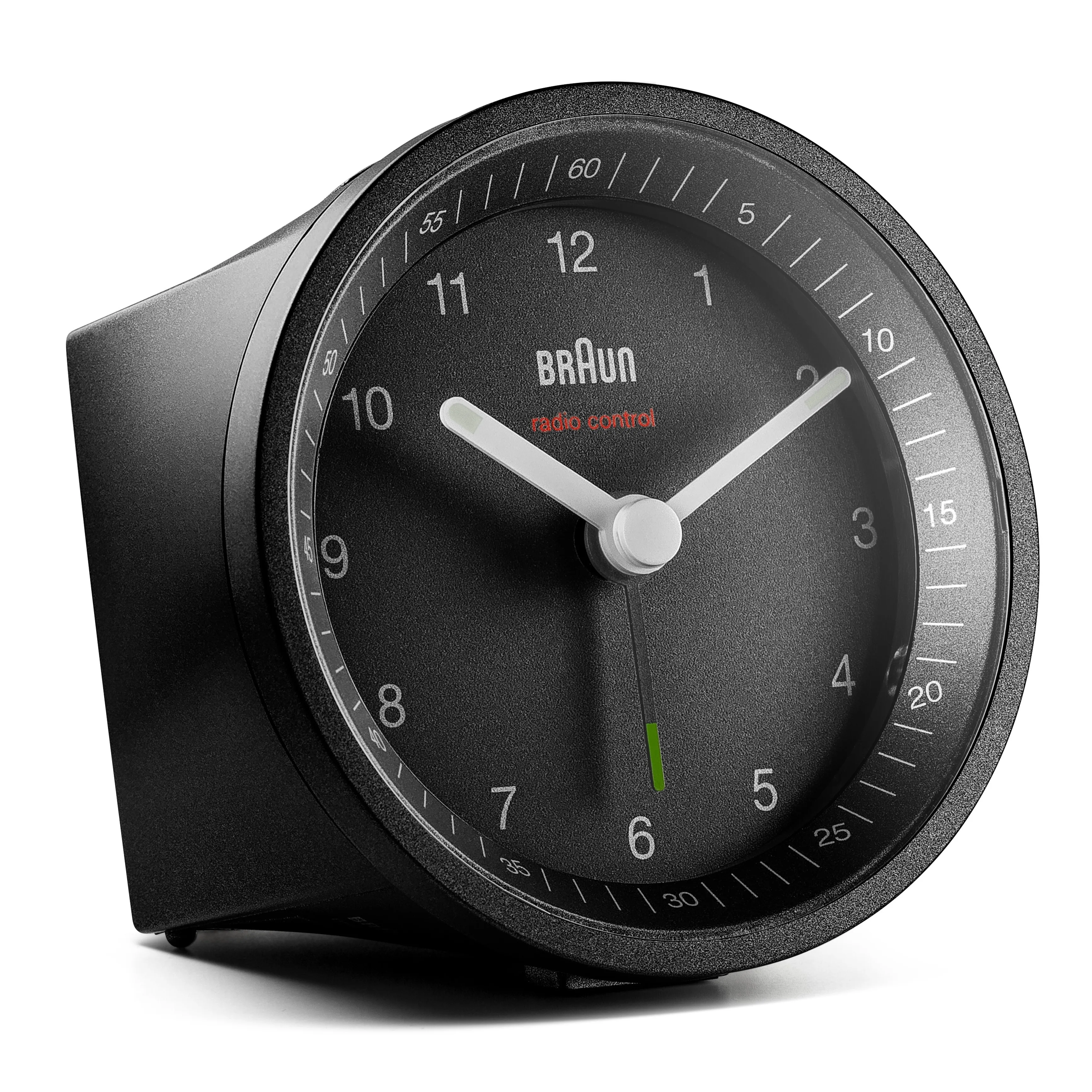 BRAUN radio-controlled alarm clock BC 07 B-DCF, black