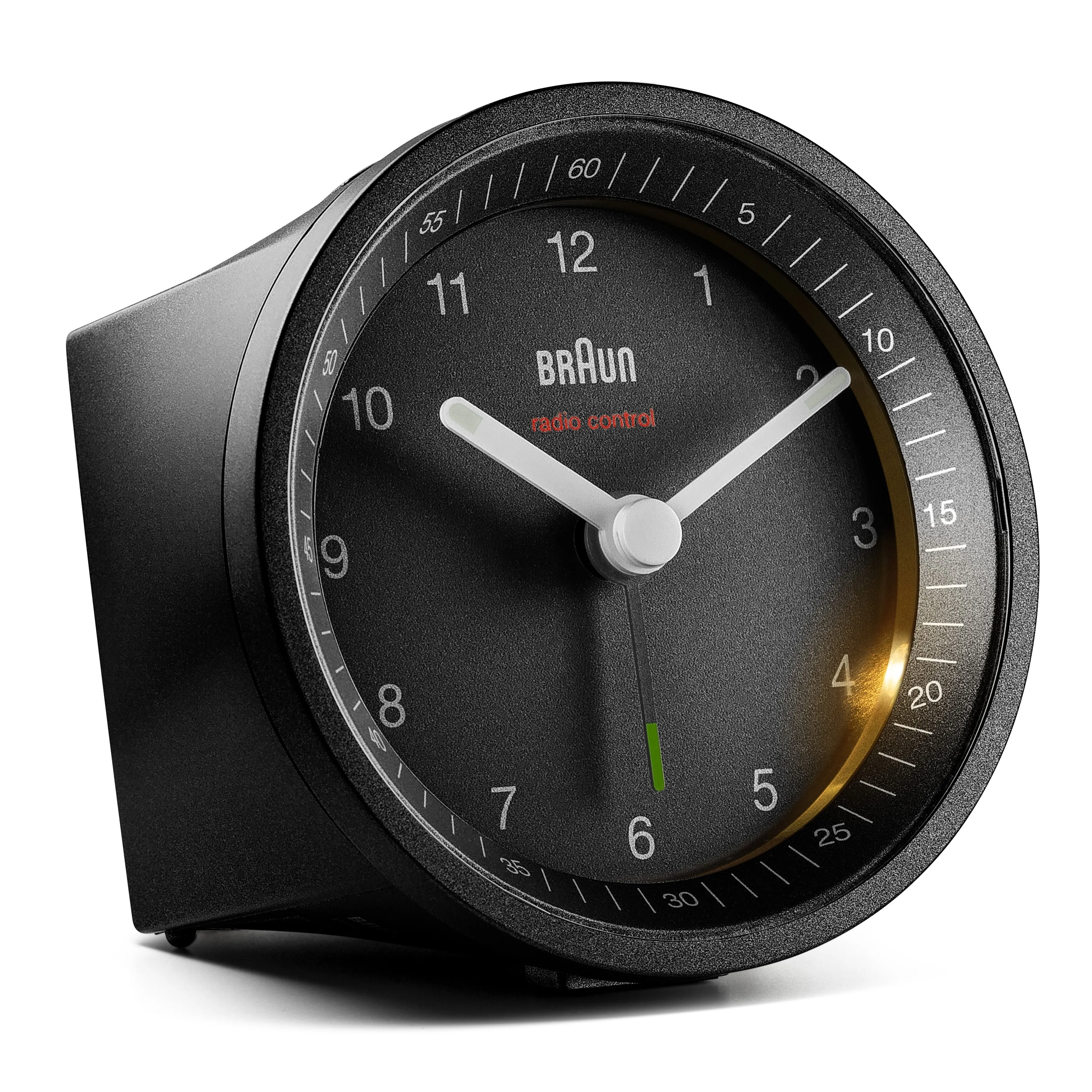 BRAUN radio-controlled alarm clock BC 07 B-DCF, black