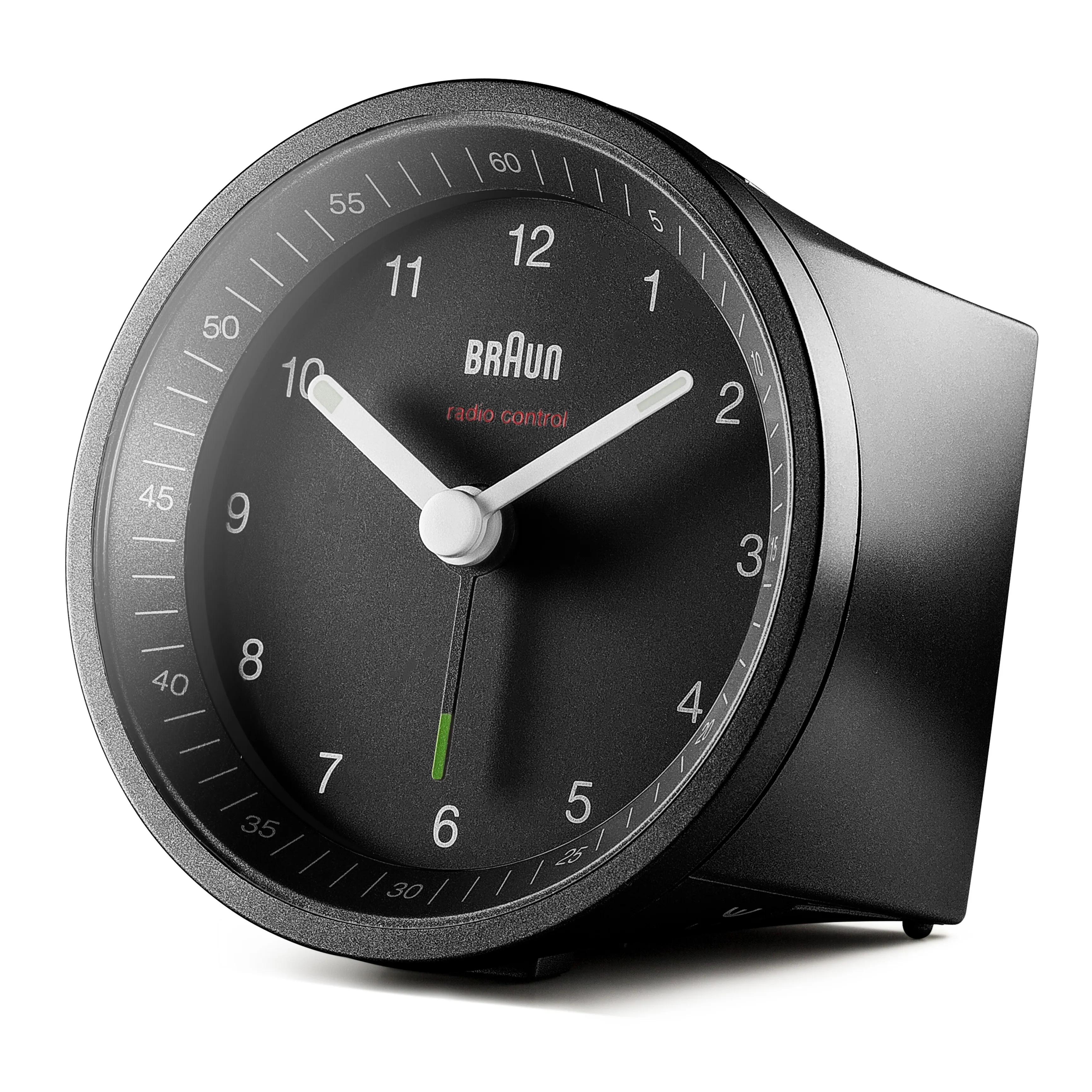 BRAUN radio-controlled alarm clock BC 07 B-DCF, black