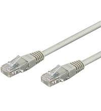 Goobay Cat6 U/UTP RJ45 5m n&auml;tverkskabel, gr&aring;