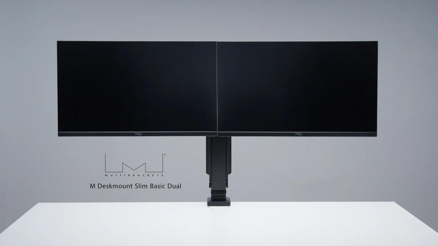 Multibrackets M Slim Basic Dual, -monitor arm, black, 17&quot;-32&quot;, 13kg