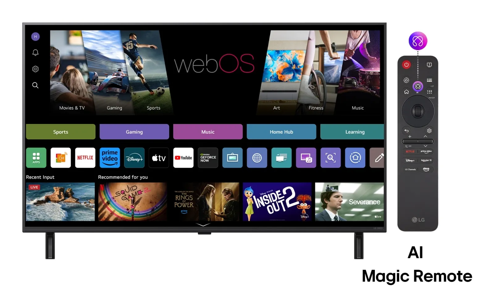 LG QNED80A3A 75" 4K webOS TV, 60 Hz, HDR10, HLG LG QNED80A3A 75" 4K webOS TV, 60 Hz, HDR10, HLG