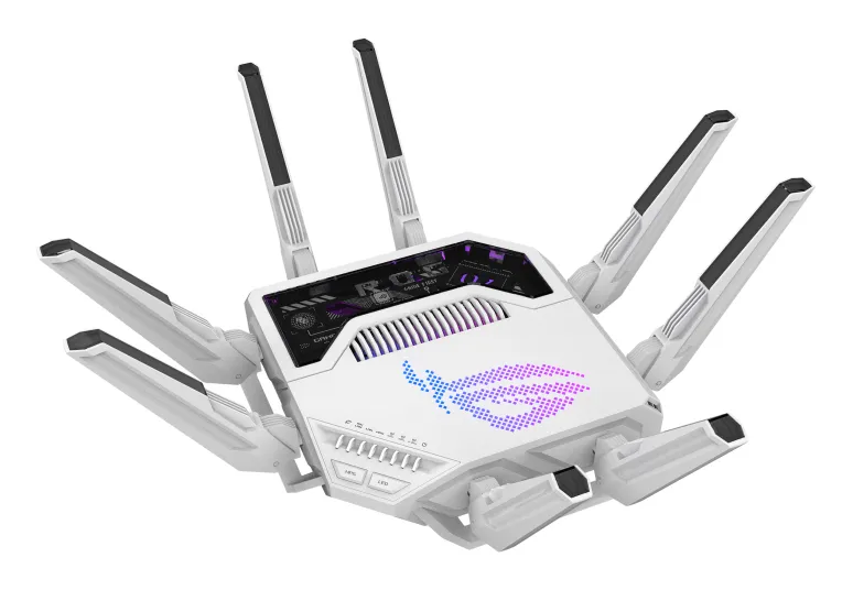 Asus ROG Rapture GT-BE19000 Gaming Router, Wi-Fi 7, BE19000, Tri-band, White