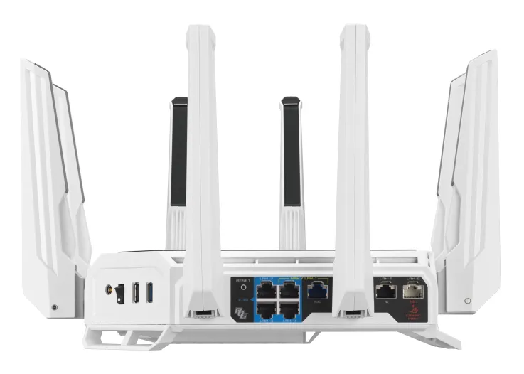 Asus ROG Rapture GT-BE19000 Gaming Router, Wi-Fi 7, BE19000, Tri-band, White