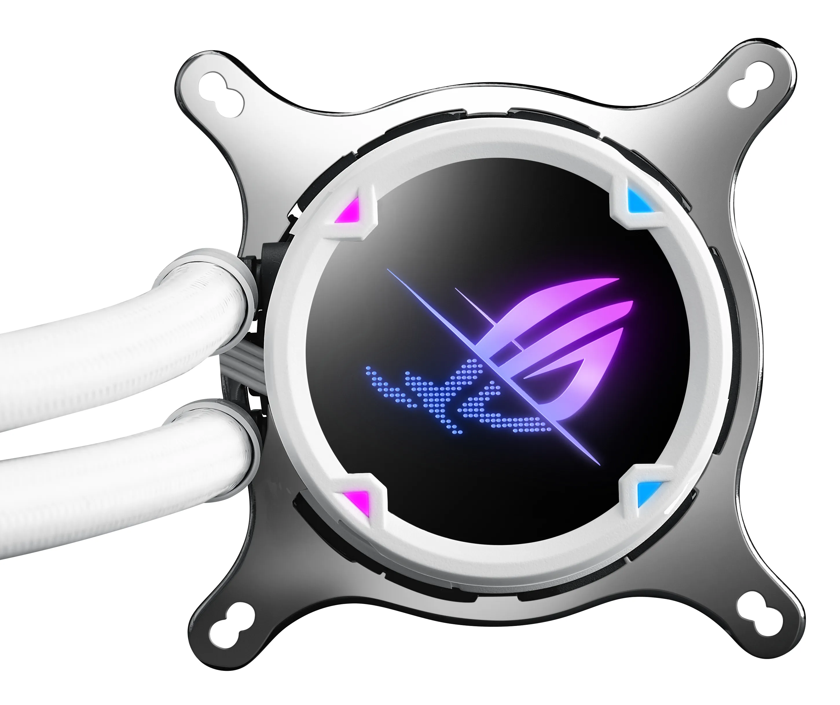 ASUS ROG Strix LC II 360 ARGB White Edition all-in-one liquid CPU cooler with Aura Sync