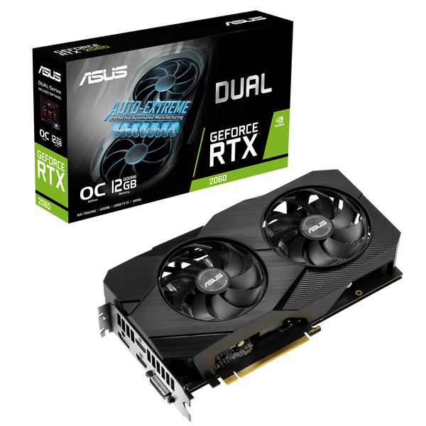 Asus GeForce RTX 2060 Dual EVO OC 12 GB - Grafikkort