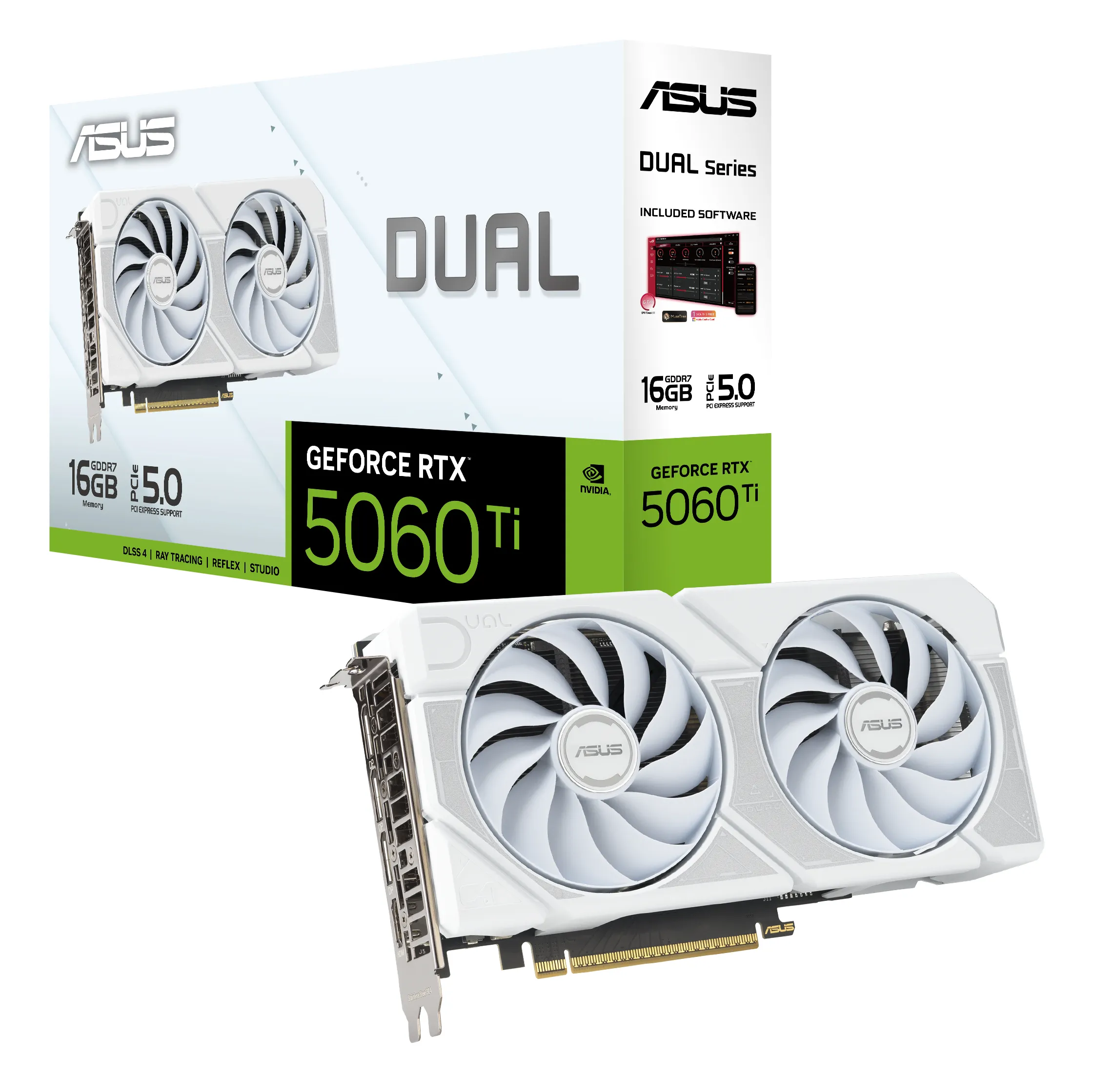 Asus GeForce RTX 5060 Ti Dual White 16GB - Graphics card