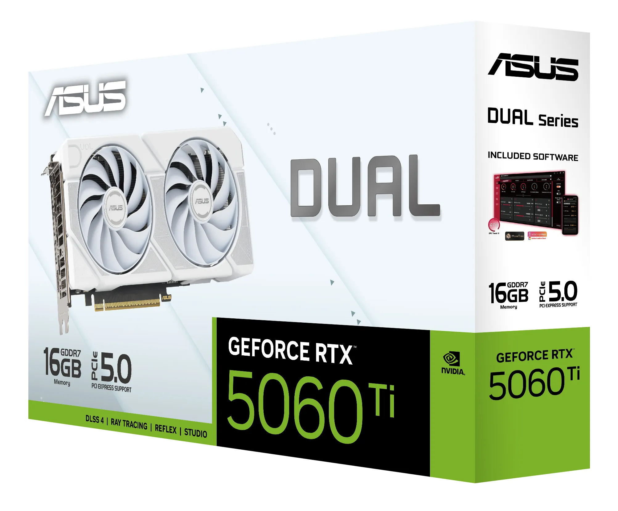 Asus GeForce RTX 5060 Ti Dual White 16GB - Graphics card
