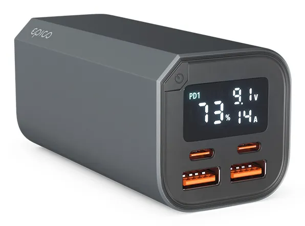 Epico Aluminium PD 100W Power Bank 20 000mAh battery capacity - space grey