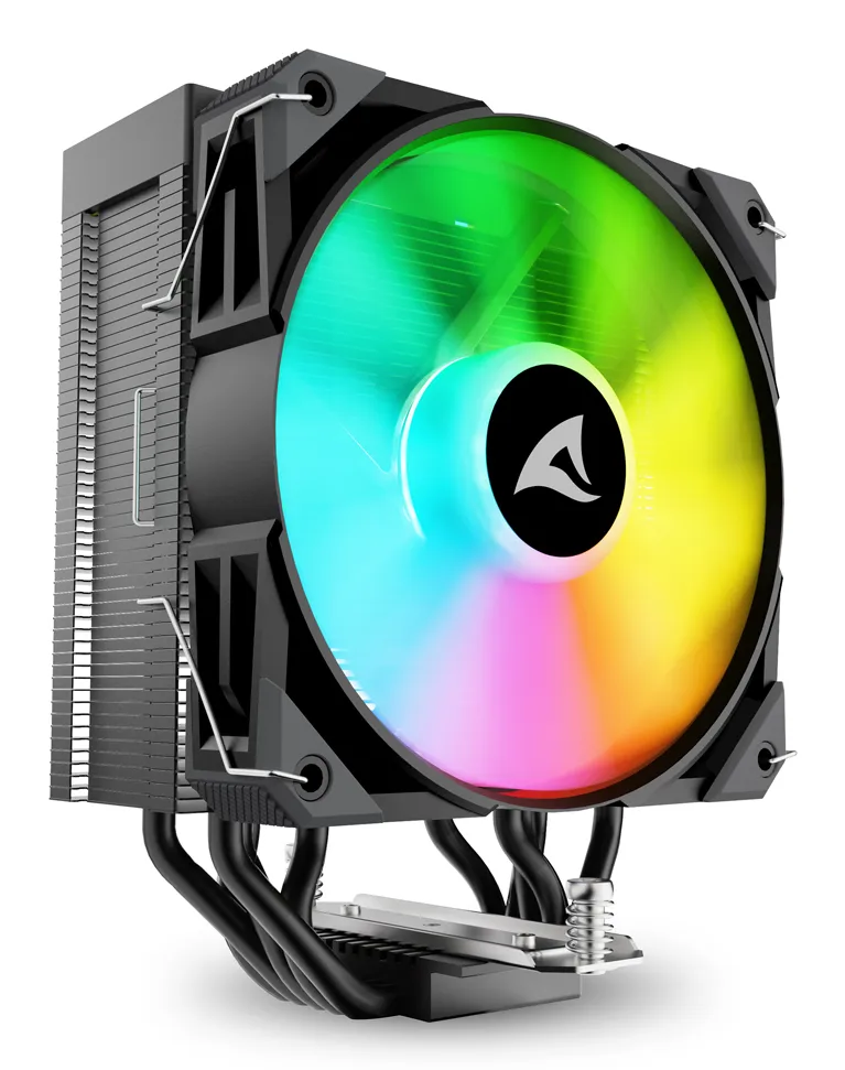 Sharkoon A50, 120 mm RGB CPU Cooler, Black