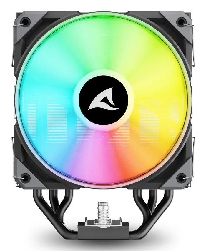 Sharkoon A50, 120 mm RGB -prosessorij&auml;&auml;hdytin, musta