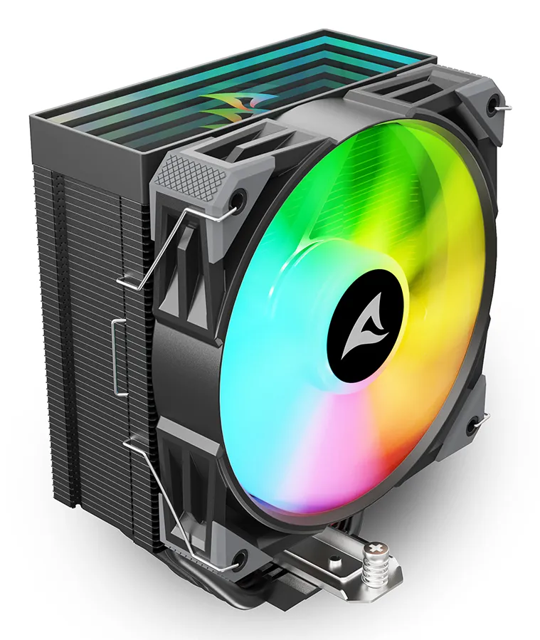 Sharkoon A50, 120 mm RGB CPU Cooler, Black
