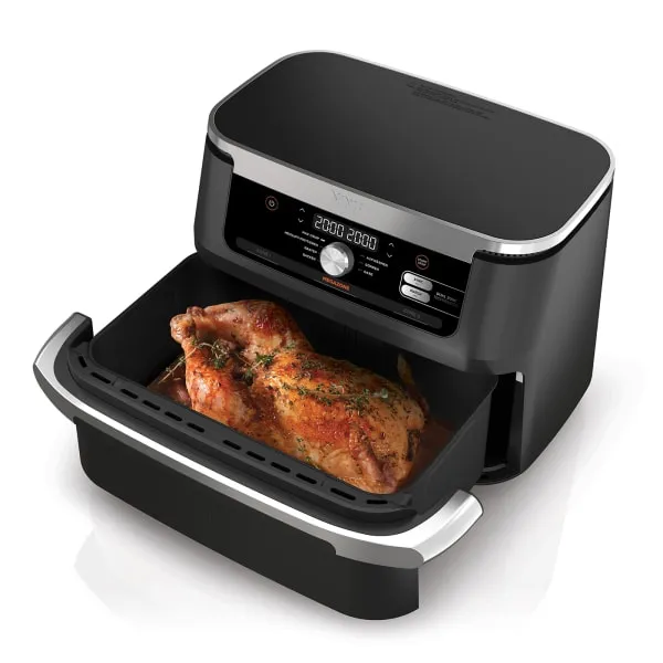 Ninja Foodi Flex Drawer AF500DE, hot air fryer (black/silver, 2,470 watts)