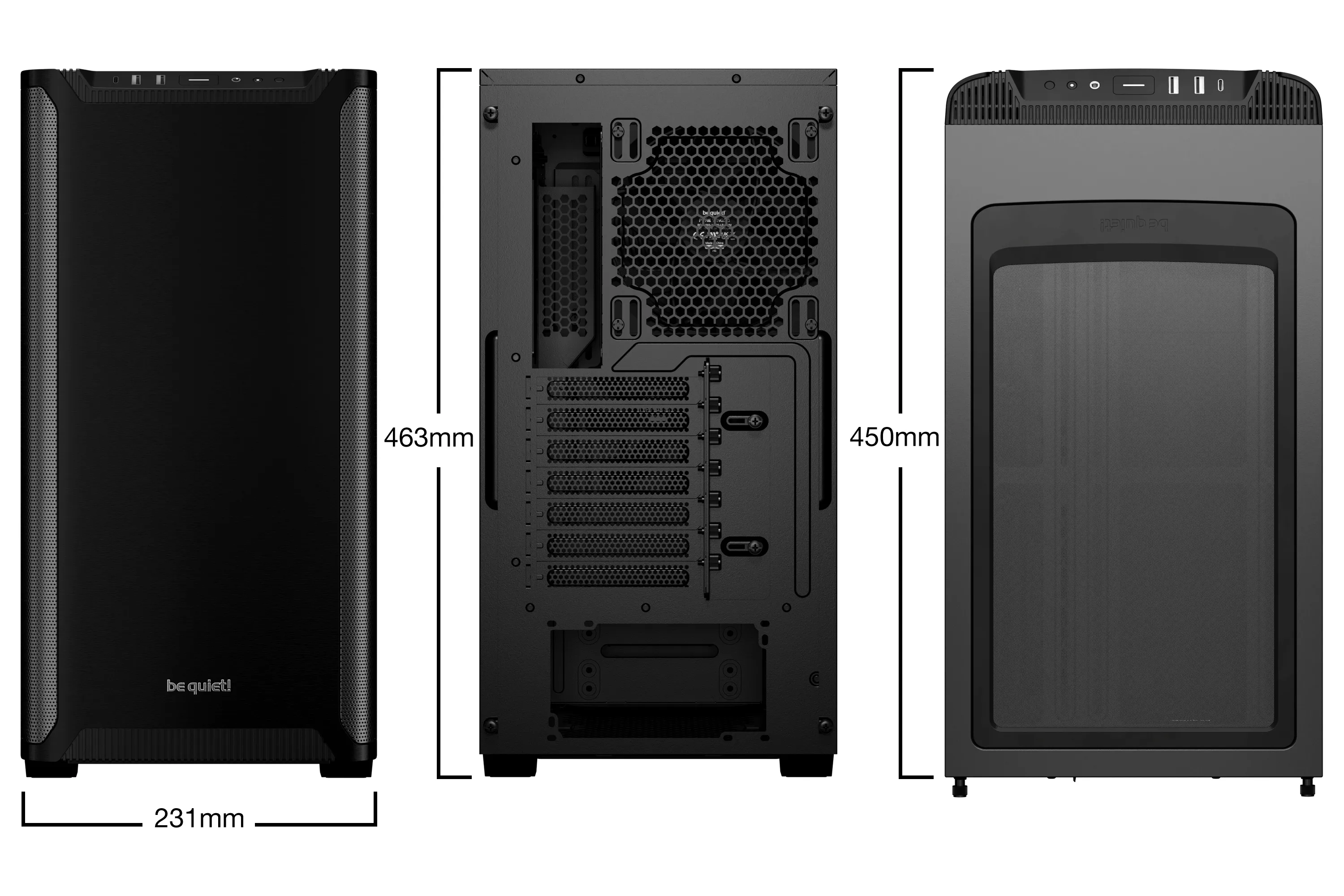 be quiet! Pure Base 501 - midi case, black