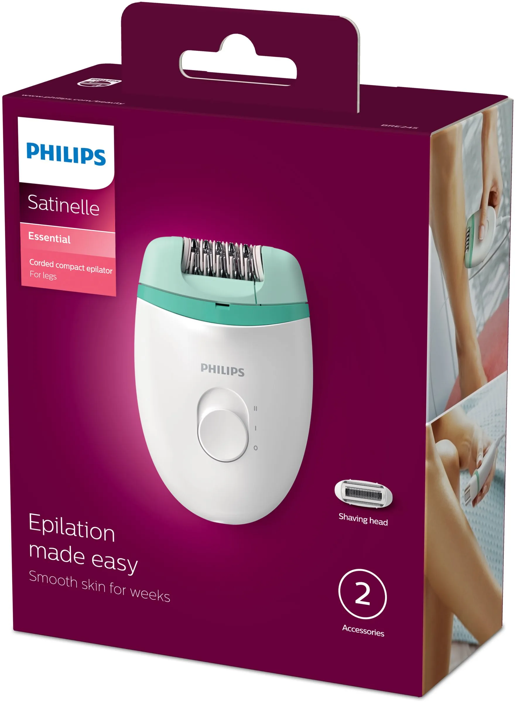 Philips Satinelle Essential BRE245 - e