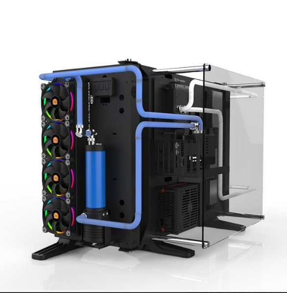Thermaltake Core P7 TG Wallmount Case Cable management fully modular