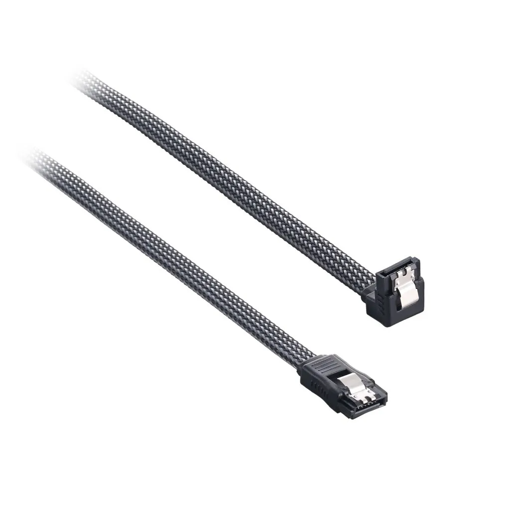 CableMod ModMesh Right Angle SATA 3 Cable 60cm - carbon