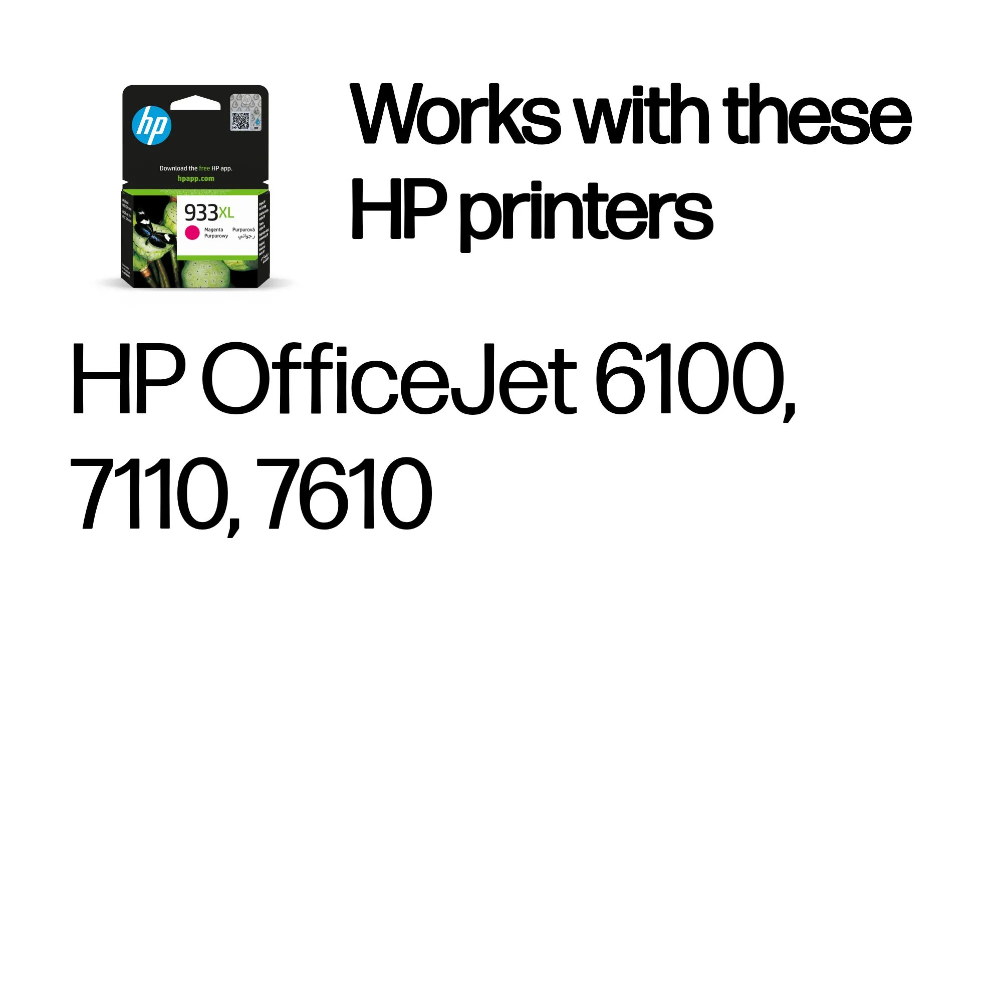 HP 933XL -mustekasetti, 9 ml, magenta