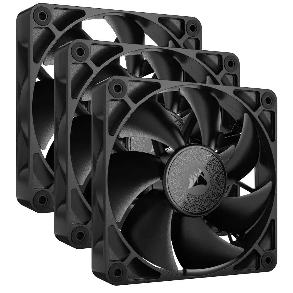 CORSAIR iCUE LINK RX120, 120mm, PWM -case fan, 3 pack, black