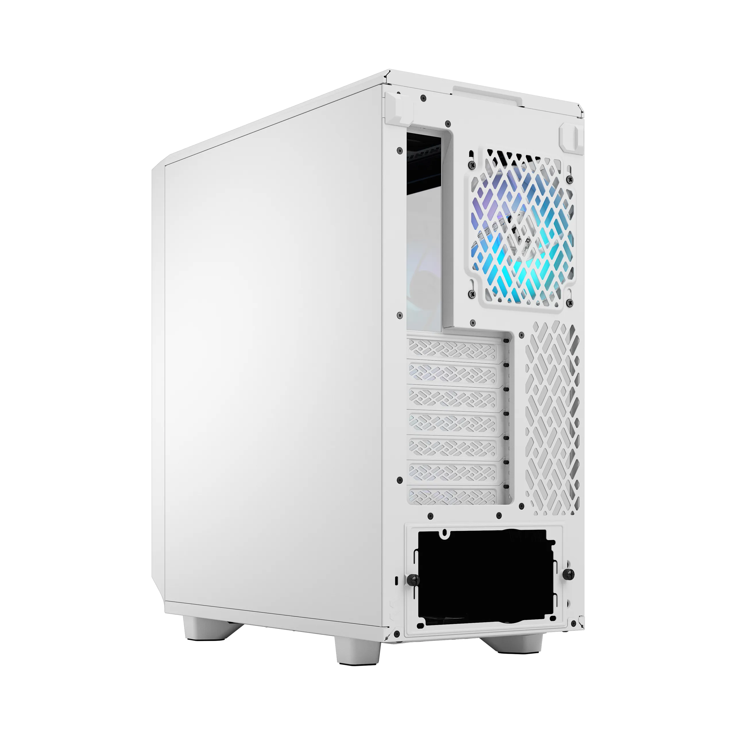 Fractal Design Meshify 2 Compact RGB Midi-Tower Case with RGB lighting and window, White
