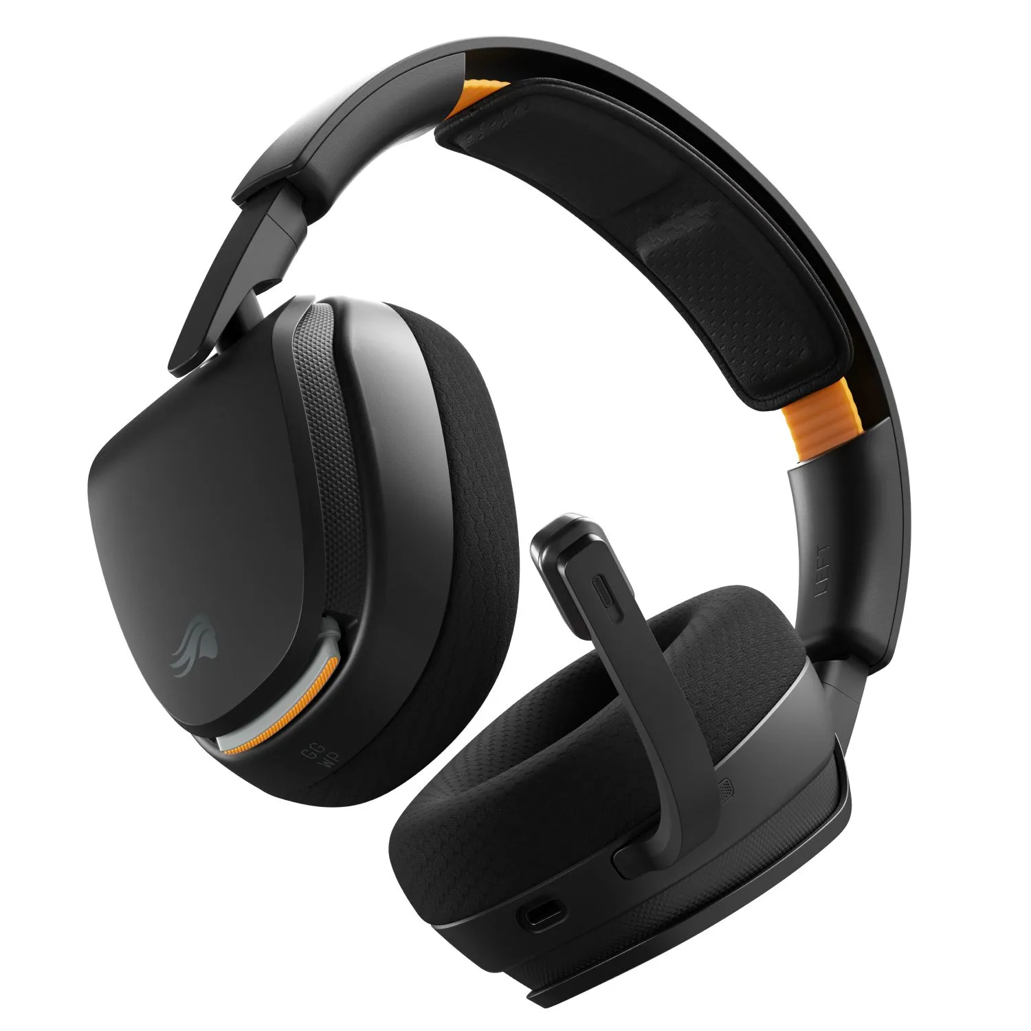 Glorious GHS Wireless InfinitePlay Wireless Gaming Headset with Charging Base, Black
