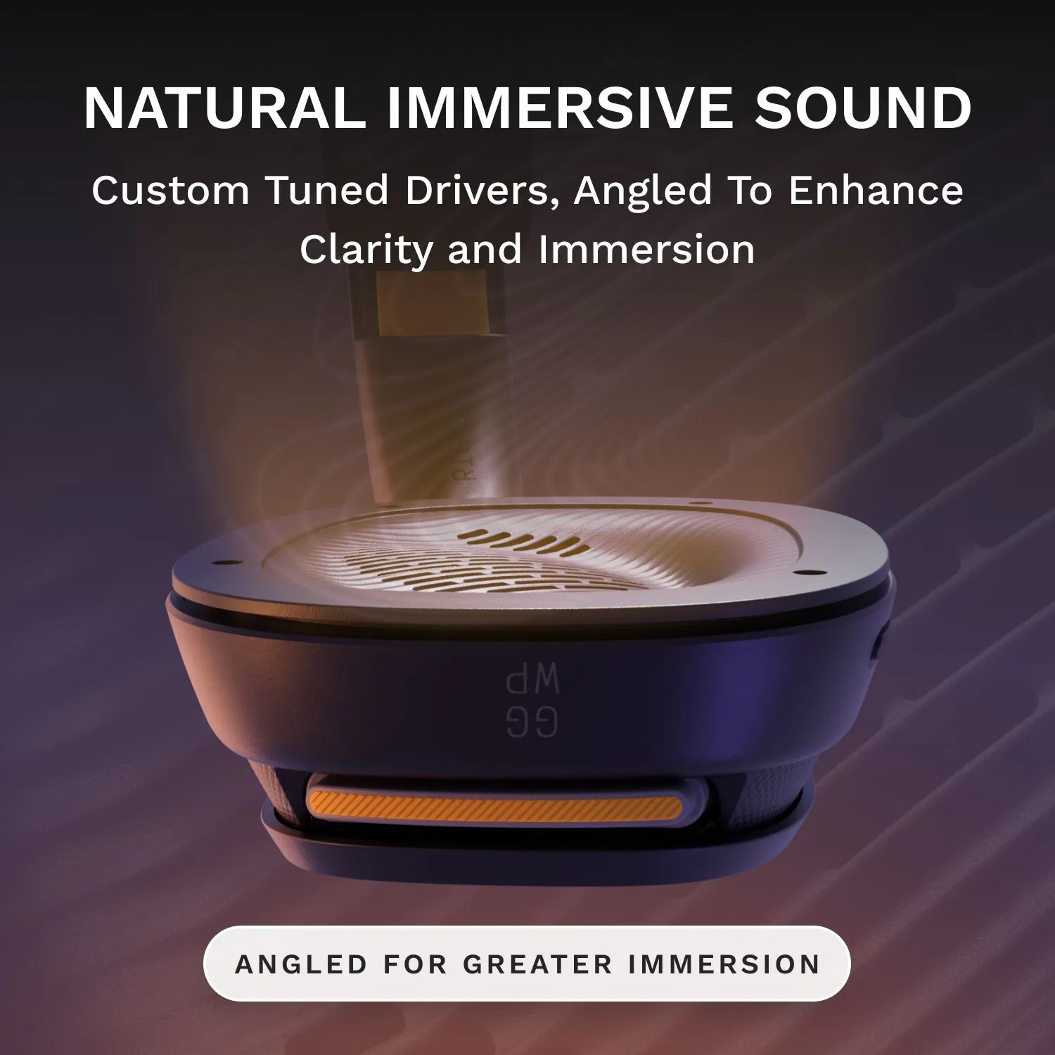 Glorious GHS Wireless InfinitePlay Wireless Gaming Headset with Charging Base, Black