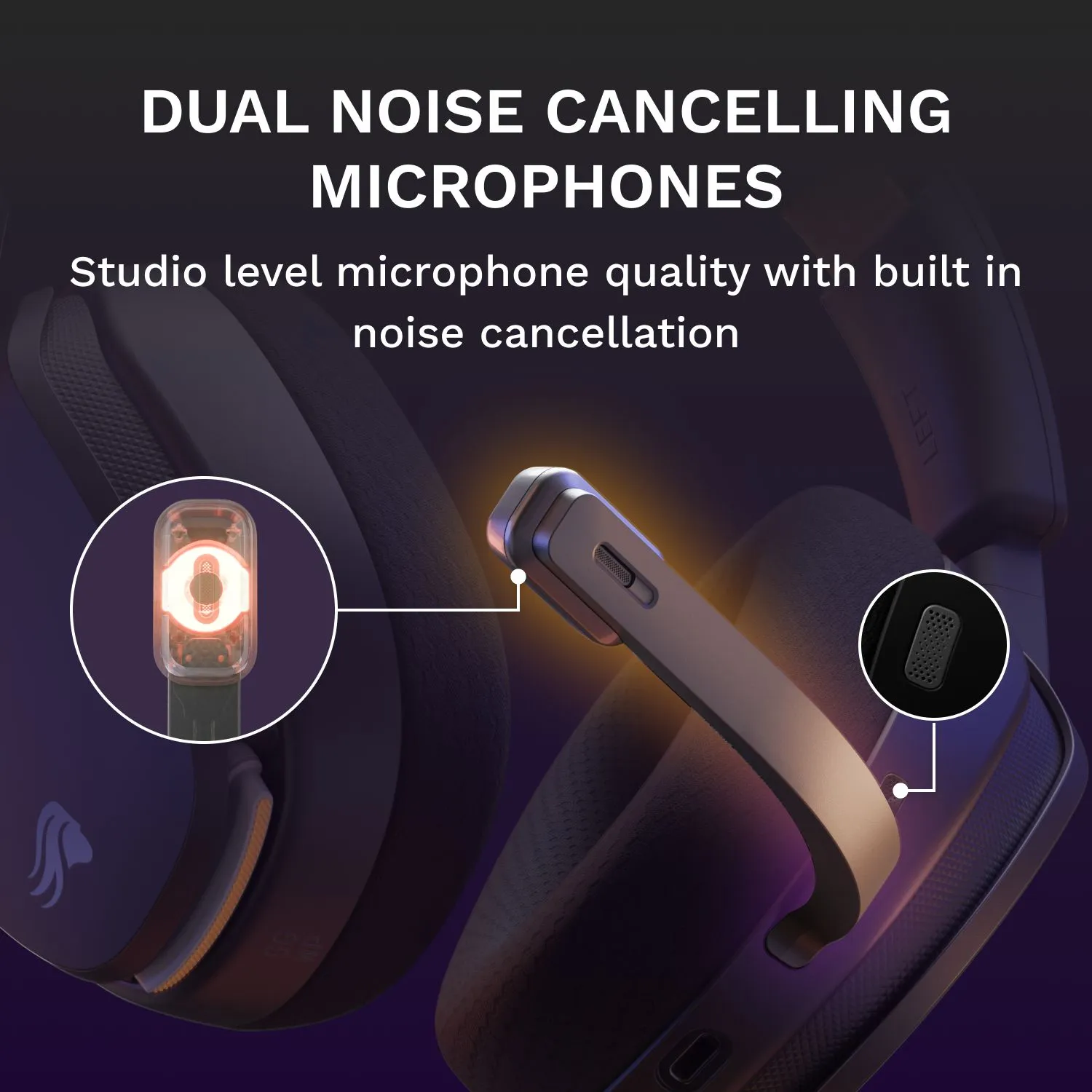 Glorious GHS Wireless InfinitePlay Wireless Gaming Headset with Charging Base, Black