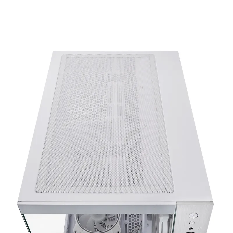 CHIEFTEC Visio GM-30W-TG-OP Midi-Tower Case with window and RGB lighting, White