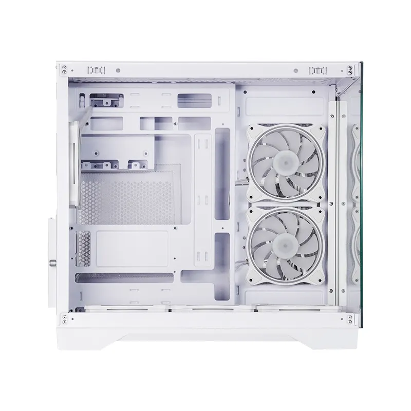 CHIEFTEC Visio GM-30W-TG-OP Midi-Tower Case with window and RGB lighting, White