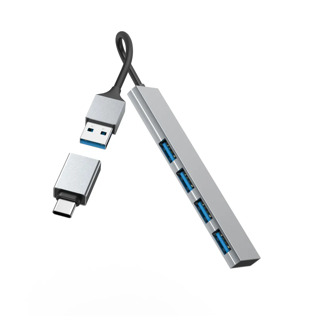 HAMA Hub USB-A 3.2 4x Ports 5 Gbit/s USB-C Adapter
