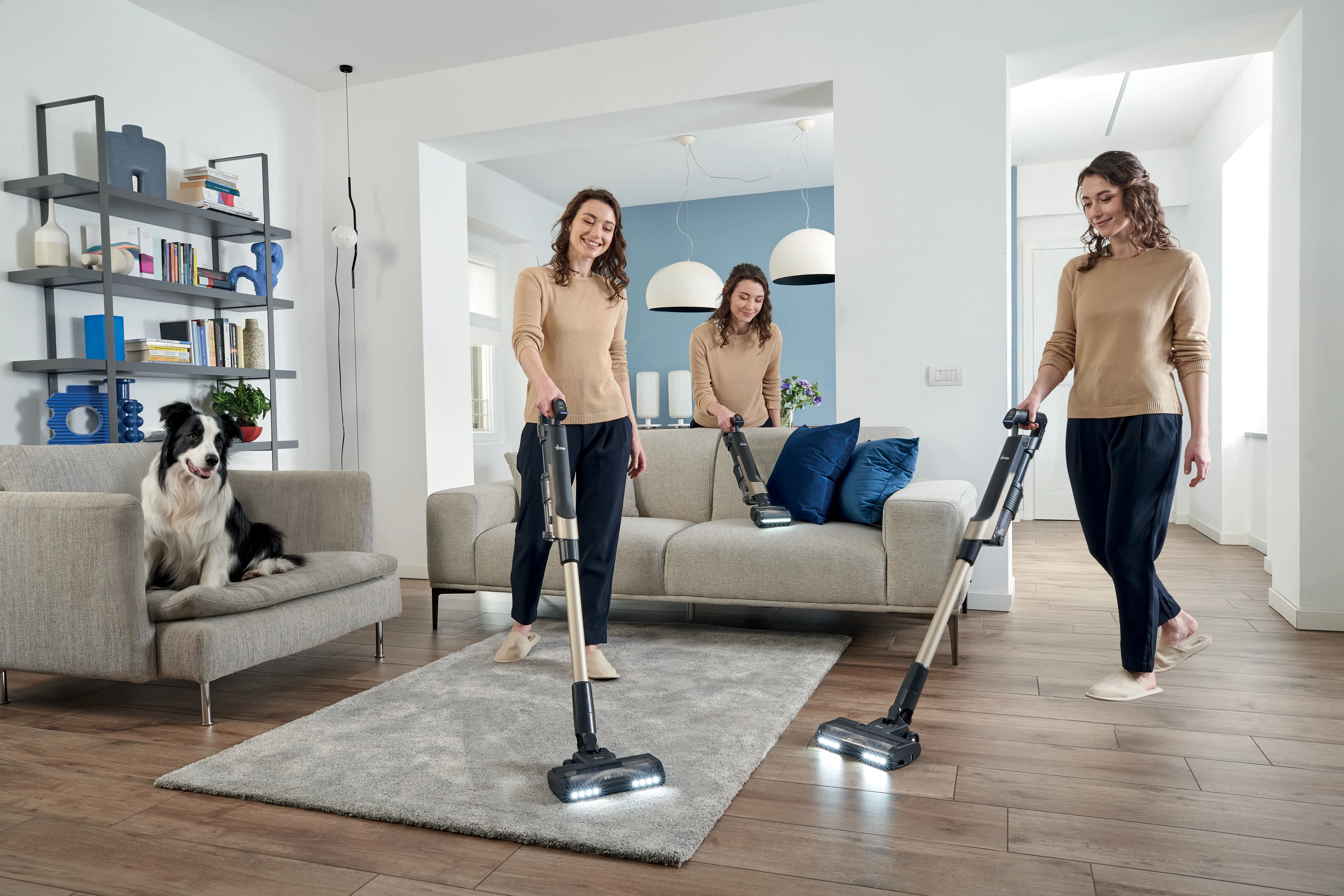 Hoover HF210PP 011 14.4V Stick vacuum cleaner, Black, Gold