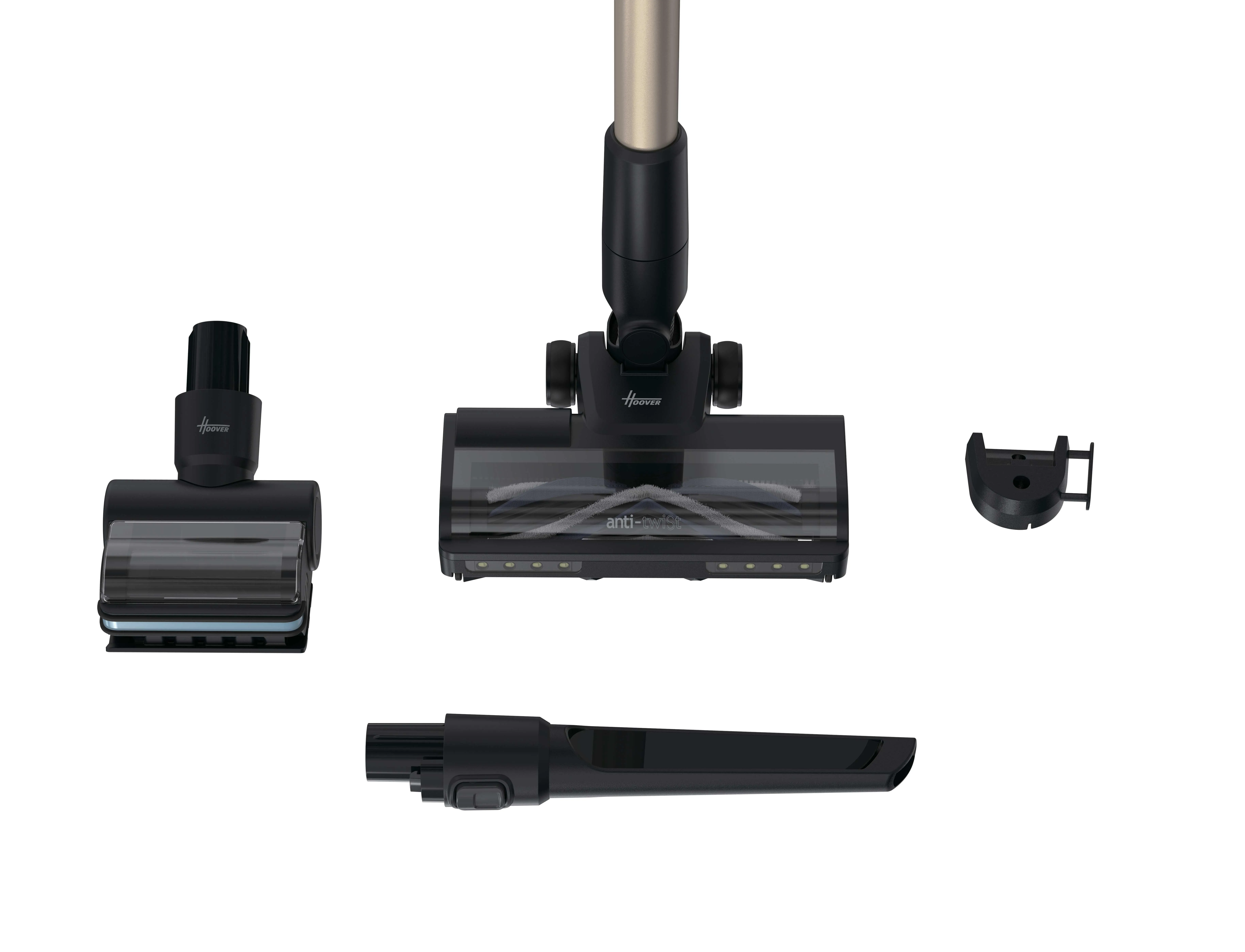 Hoover HF210PP 011 14.4V Stick vacuum cleaner, Black, Gold