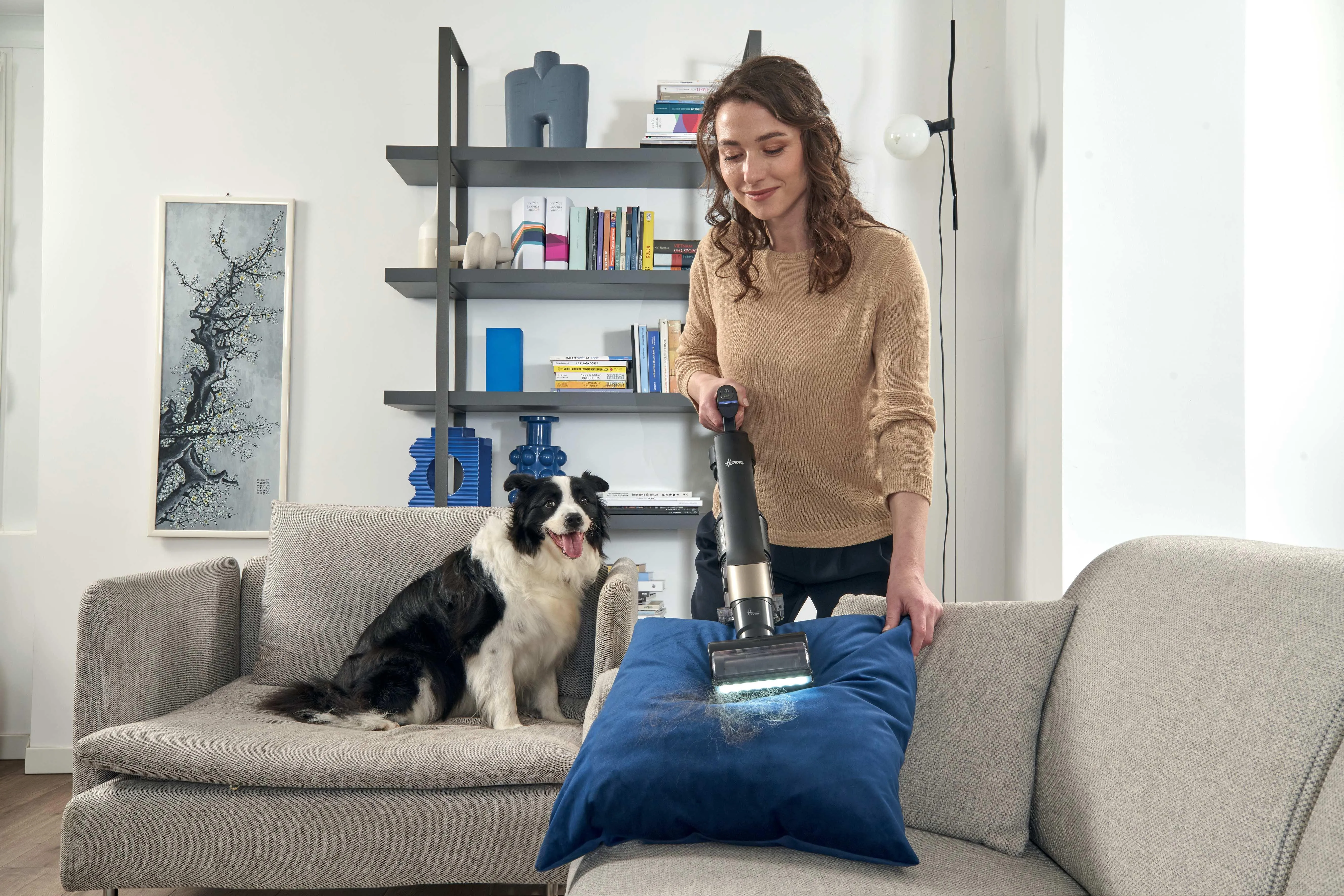 Hoover HF210PP 011 14.4V Stick vacuum cleaner, Black, Gold